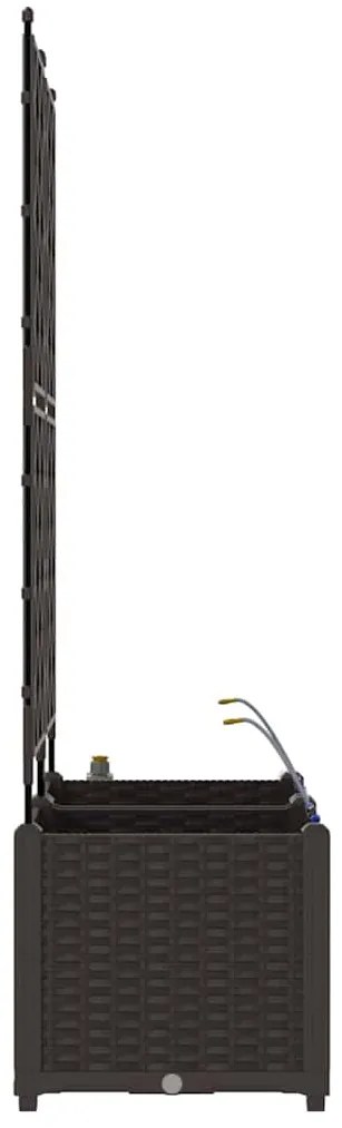 vidaXL Ζαρντινιέρες κήπου Καφέ 80 x 40 x 142 cm Ατσάλι