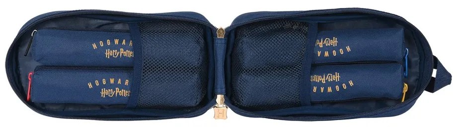 Σακίδιο Πλάτης για τα Μολύβια Harry Potter Magical Καφέ Ναυτικό Μπλε (12 x 23 x 5 cm)