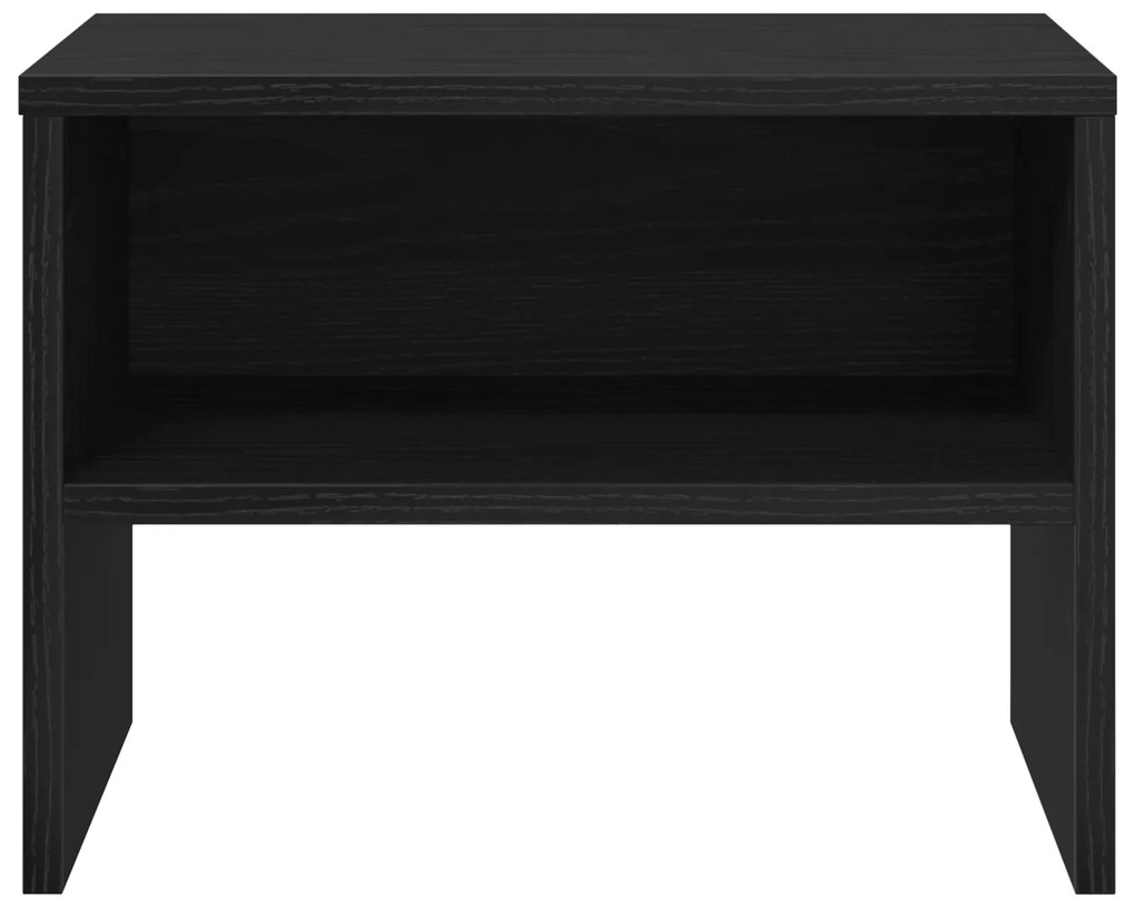 vidaXL Κομοδίνο Μαύρη δρυς 40 x 30 x 30 εκ Επεξεργασμένο ξύλο