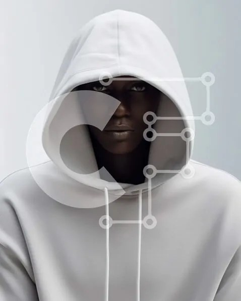 Intra Συλλεκτικό Ξύλινο Παζλ Plywood  4mm - White Hoodie - Φωτογραφία Αρχείου Σε Ξύλινο Κουτί - Διαστάσεις Puzzle: 10x10 cm – 25 κομμάτια