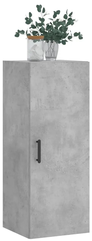 vidaXL Ντουλάπι Τοίχου Γκρι Σκυροδέματος 34,5 x 34 x 90 εκ.