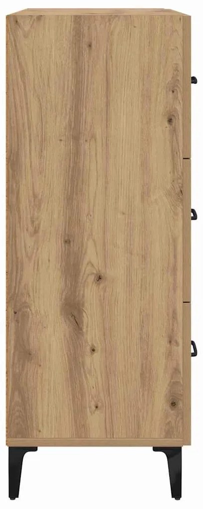 vidaXL Πλαϊνό γραφείο με συρτάρι Artisan Oak 69,5 x 34 x 90 εκ.