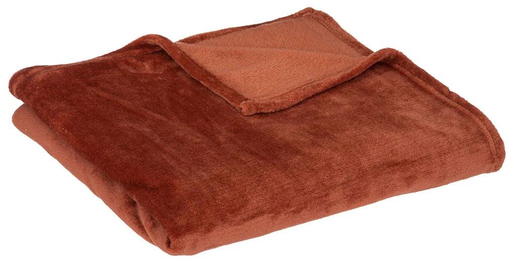 Κουβέρτα Καναπέ Fleece (125x150) A-S Flannel Terracotta 156183I