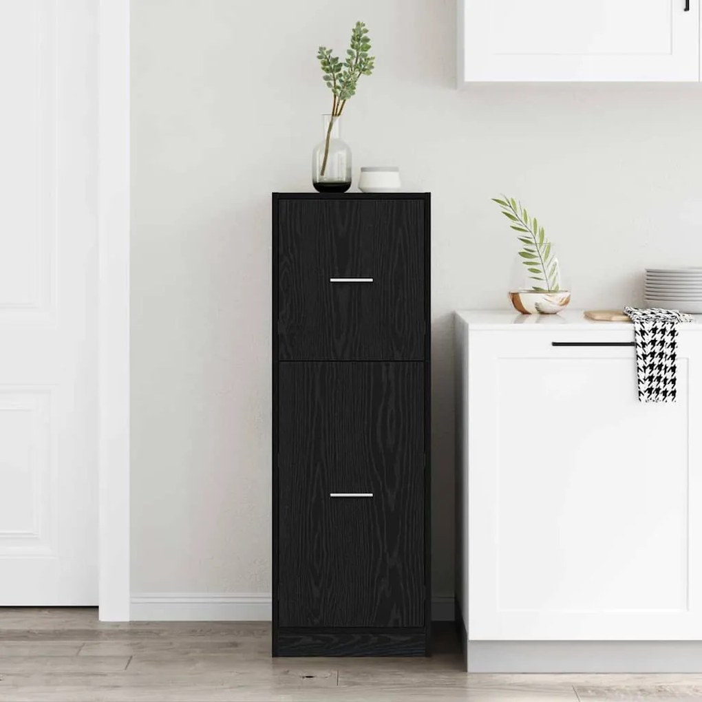 vidaXL Φαρμακοποιϊκή Ντουλάπα Μαύρη δρυς 40 x 41 x 118 εκ.