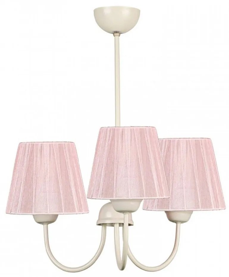 Φωτιστικό Οροφής Ovana 216752 E27 45x45x50cm Pink Megapap Metal, Fabric