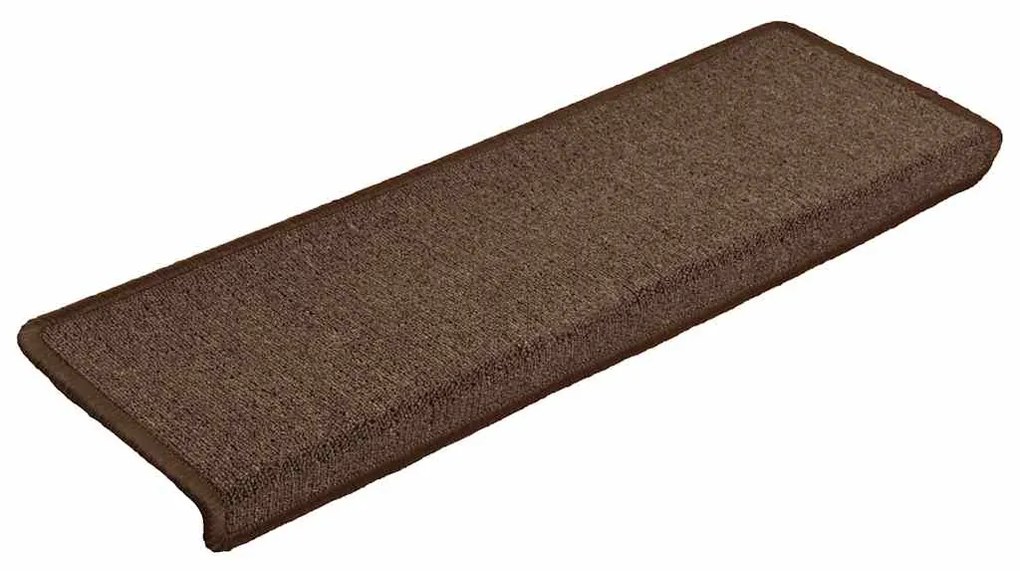 vidaXL Πατάκια Σκαλοπάτια 30 τεμ. 65x21x4 εκ. Καφέ Καφέ με Ορθογώνια Άκρη