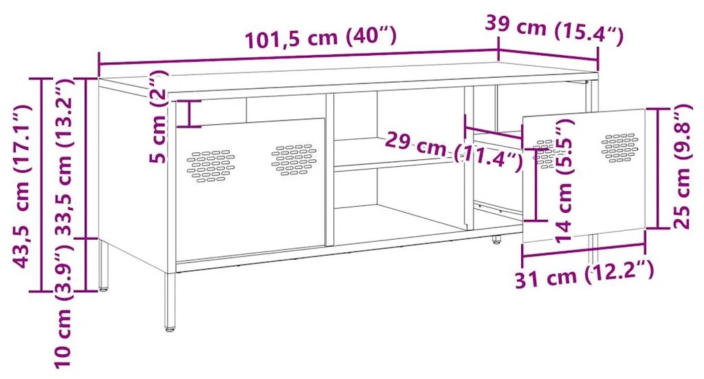 ΈΠΙΠΛΟ ΤΗΛΕΟΡΑΣΗΣ ΡΟΖ 101,5X39X43,5 ΕΚ. ΑΤΣΑΛΙ ΨΥΧΡΗΣ ΈΛΑΣΗΣ 851299