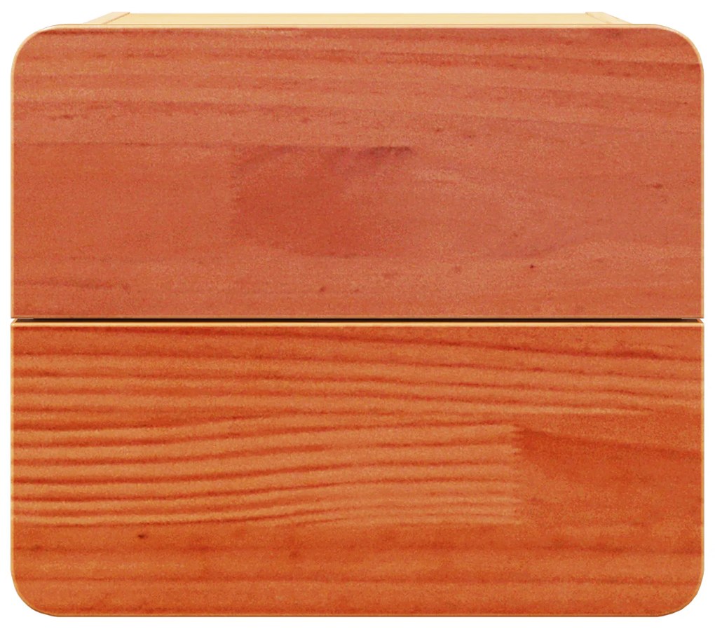 vidaXL Κομοδίνο Καφέ κεριού 39 x 34 x 33 εκ. Μασίφ ξύλο πεύκου