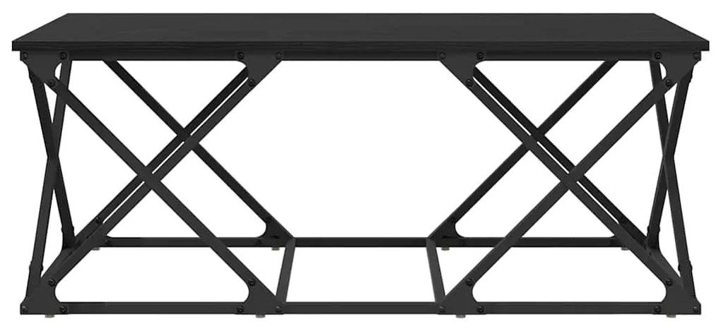 vidaXL Τραπεζάκι σαλονιού Μαύρη Οξυά 100 x 49 x 40 εκ