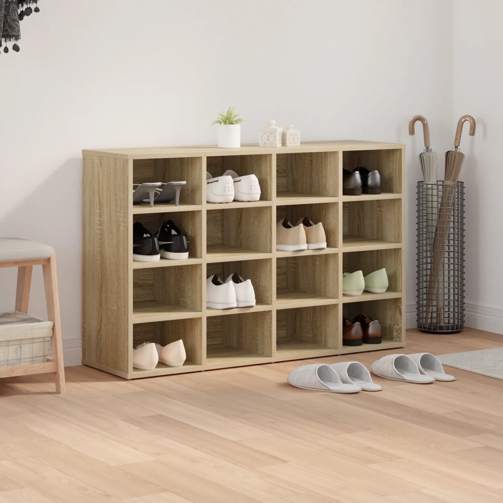 vidaXL Ντουλάπα Παπουτσιών Sonoma Δρυς 103x30x51 εκ Επεξεργασμένο ξύλο