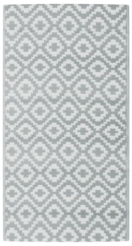 vidaXL Χαλί εξωτερικού χώρου ARAKIL γκρι 80x150 cm PP