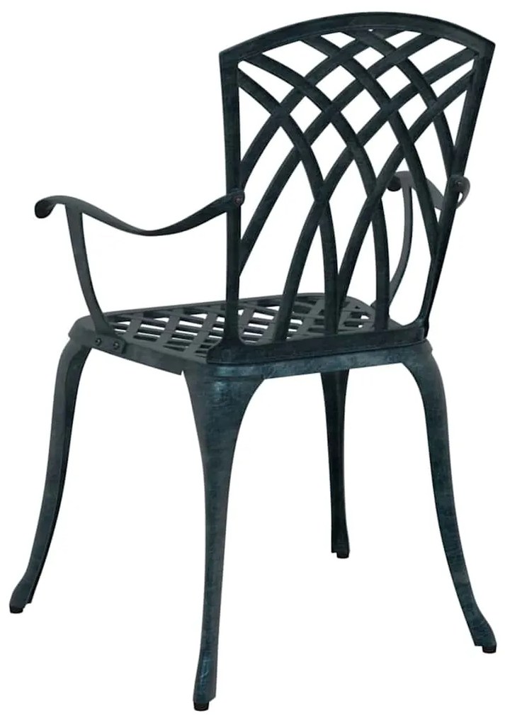 vidaXL Καρέκλα Κήπου 2 pcs Πράσινο 55 x 56.5 x 91εκ Αλουμίνιο