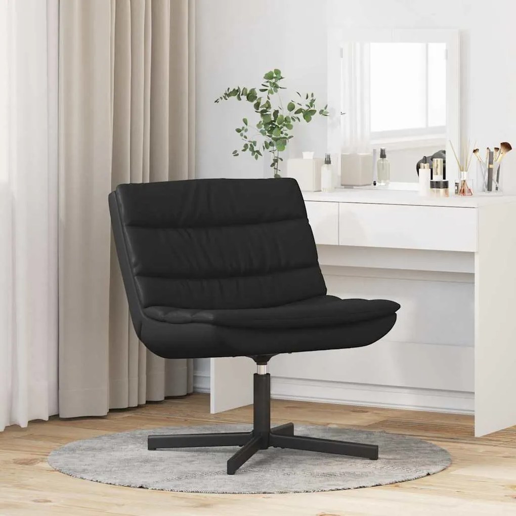 vidaXL Περιστρεφόμενη καρέκλα Μαύρο 63 x 75 x 76 εκ Τεχνητό δέρμα