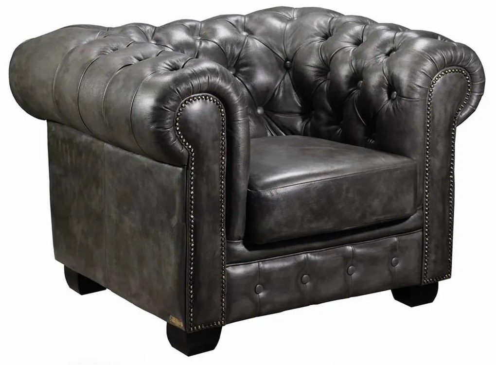 Πολυθρόνα CHESTERFIELD 689 Δέρμα Antique