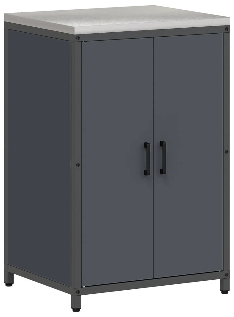 vidaXL Σετ Αποθήκευσης Κουζίνας 2 pcs Ανθρακί 150 x 50 x 92 εκ.