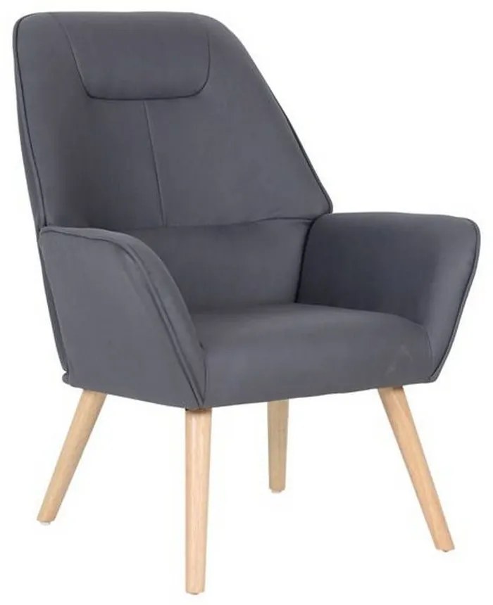 Πολυθρόνα Nattaly Grey K/D Ε7140,7 76x74x101cm Wood, Fabric
