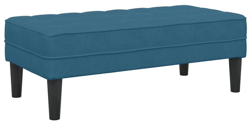 vidaXL Πάγκος Μπλε 113x57x39 εκ. Βελούδο