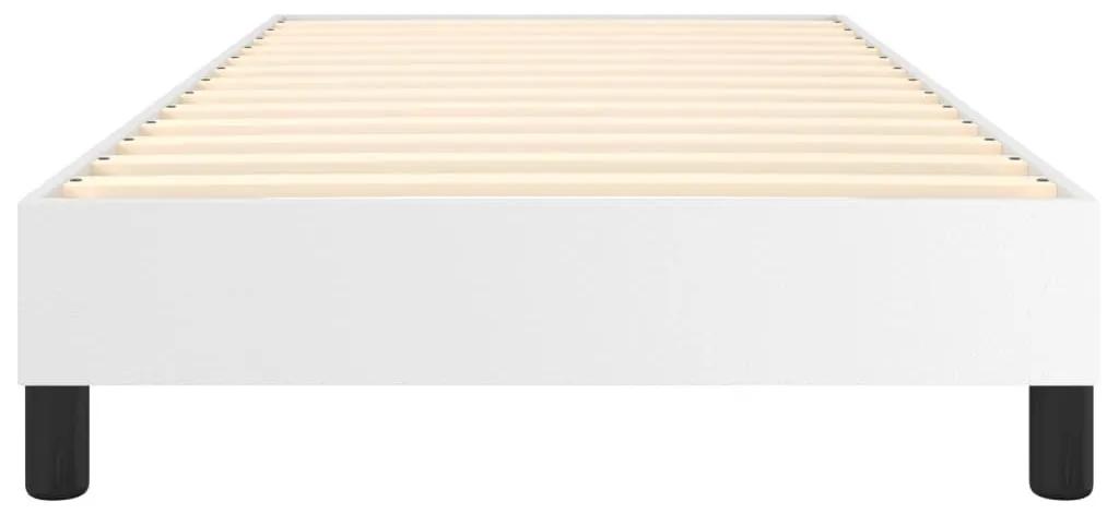 Πλαίσιο Κρεβατιού Λευκό 90x190 εκ. από Συνθετικό Δέρμα - Λευκό