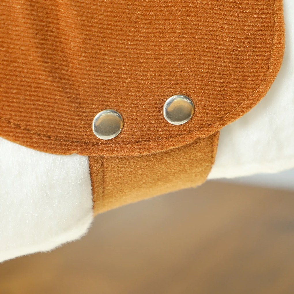 AIYAPLAY Παιχνίδι αλογάκι ιππασίας με ηχητικά εφέ, μαλακό τρίχωμα, για ηλικίες 3-8 ετών, 85 x 28 x 60 cm, Καφέ/Κρεμ Λευκό