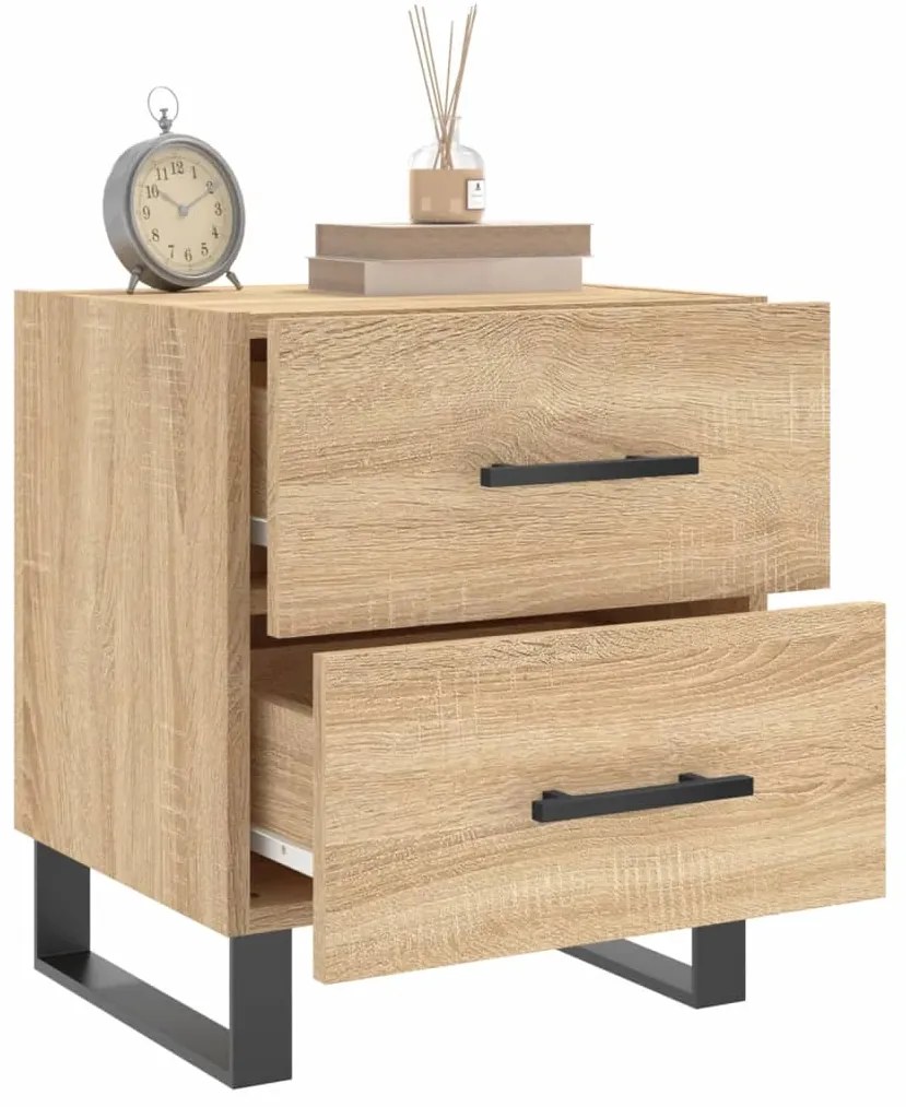 vidaXL Κομοδίνο Sonoma Δρυς 40 x 35 x 47,5 εκ. από Επεξεργασμένο Ξύλο