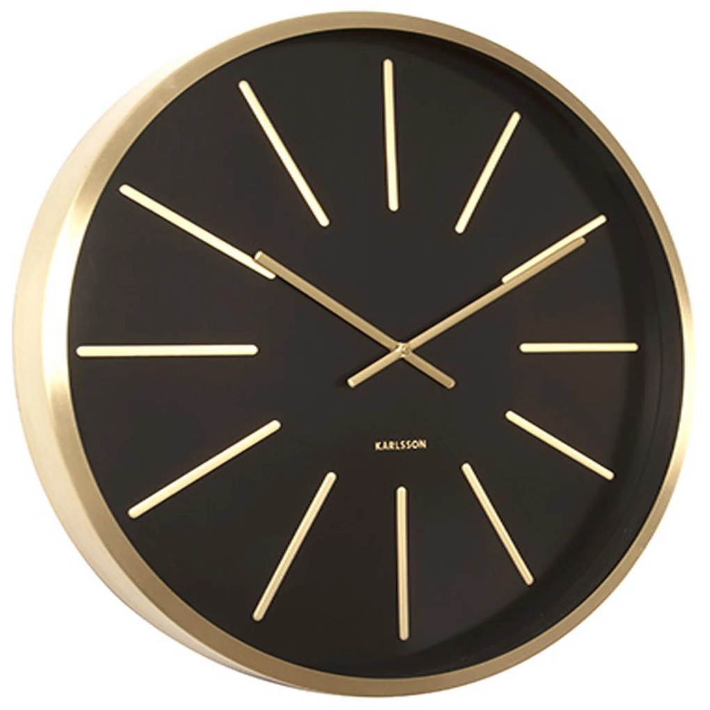 Ρολόι Τοίχου Maxiemus KA5579BK Black Karlsson Metal