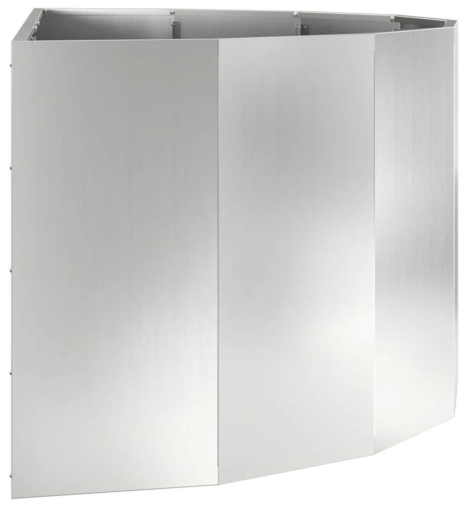 vidaXL Γλάστρα Ασημί 120 x 60 x 50 εκ. Επικαλυμμένος Χάλυβας