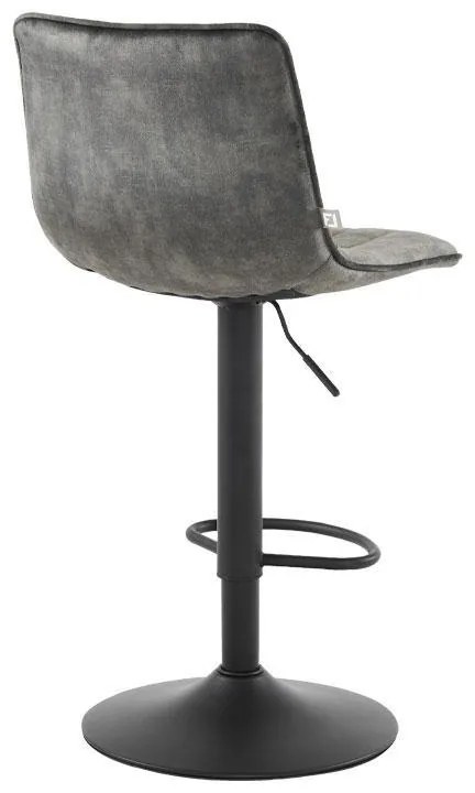 Σκαμπό Μπάρ FL1020 Fylliana Λαδί - Ανθρακί - Μαύρο 43x48x112 εκ. 2αδα