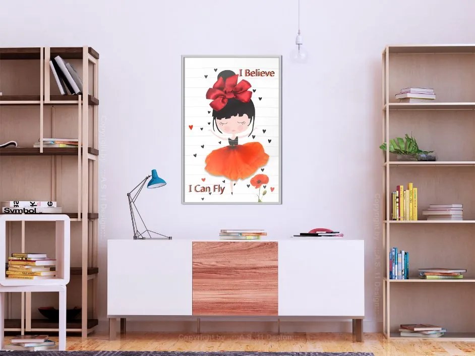 Αφίσα - Poppy Dancer - 20x30 - Χρυσό - Με πασπαρτού