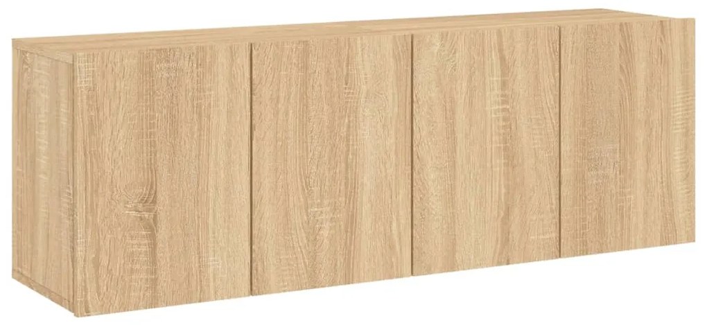 vidaXL Ντουλάπια Τοίχου Τηλεόρασης 2 Τεμ. Sonoma Δρυς 60 x 30 x 41 εκ.
