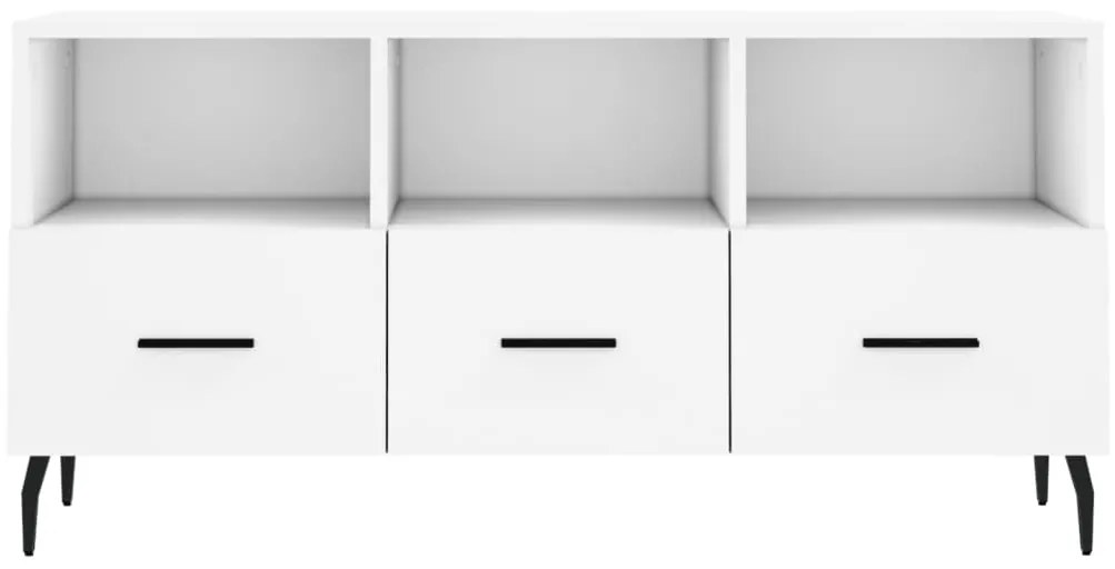 vidaXL Έπιπλο Τηλεόρασης Λευκό 102 x 36 x 50 εκ. από Επεξεργ. Ξύλο