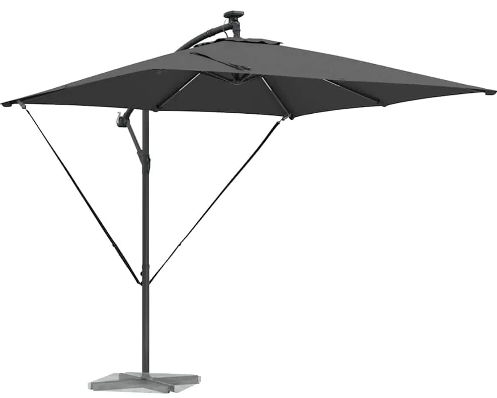 vidaXL Ομπρέλα Cantilever Banana Ανθρακί 249 x 249 x 250 εκ.