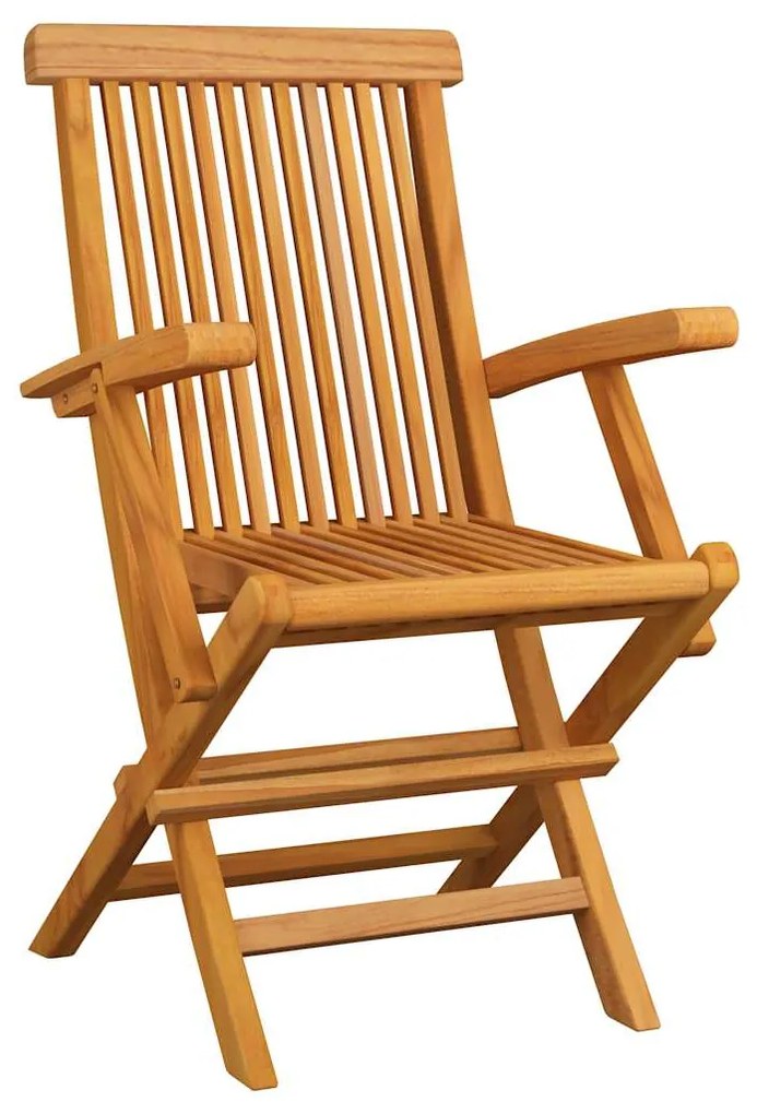 vidaXL Καρέκλες Κήπου 3 τεμ. από Μασίφ Ξύλο Teak