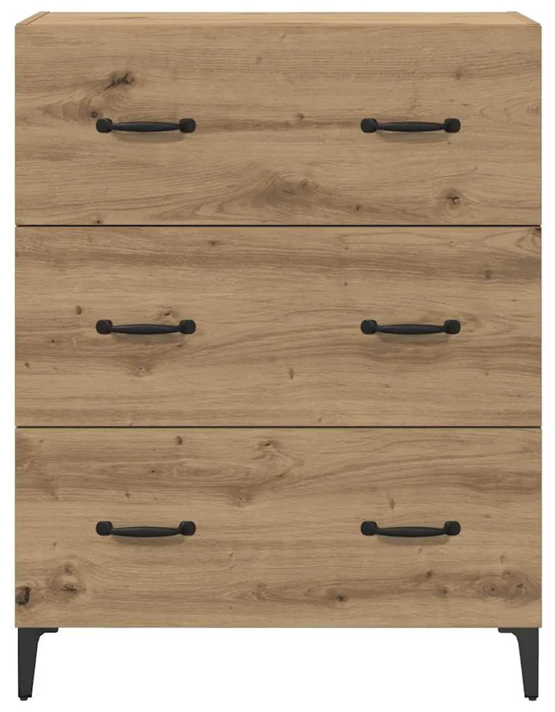 vidaXL Πλαϊνό γραφείο με συρτάρι Artisan Oak 69,5 x 34 x 90 εκ.