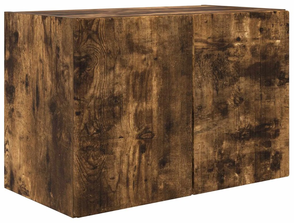 vidaXL Επιτοίχιο 4 pcs Καπνιστό Δρύς