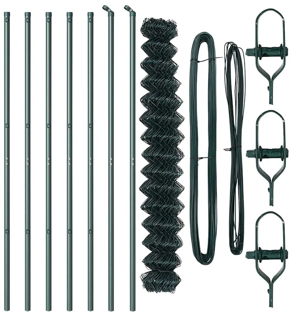 vidaXL Στύλος Περιφράξεων Πράσινο 10 x 1,6 μ (40 x 40 mm πλέγμα)