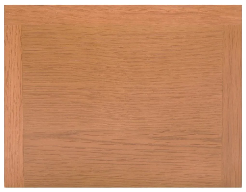 vidaXL Τραπεζάκι Βοηθητικό με Συρτάρι 35x27x55 εκ. Μασίφ Ξύλο Δρυός