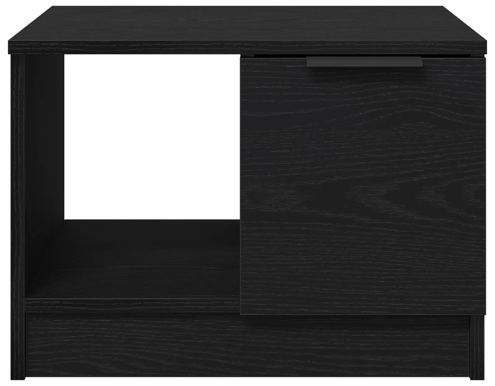 vidaXL Τραπέζι καφέ Μαύρο Δρυς 50x50x36 εκ Επεξεργασμένου Ξύλου