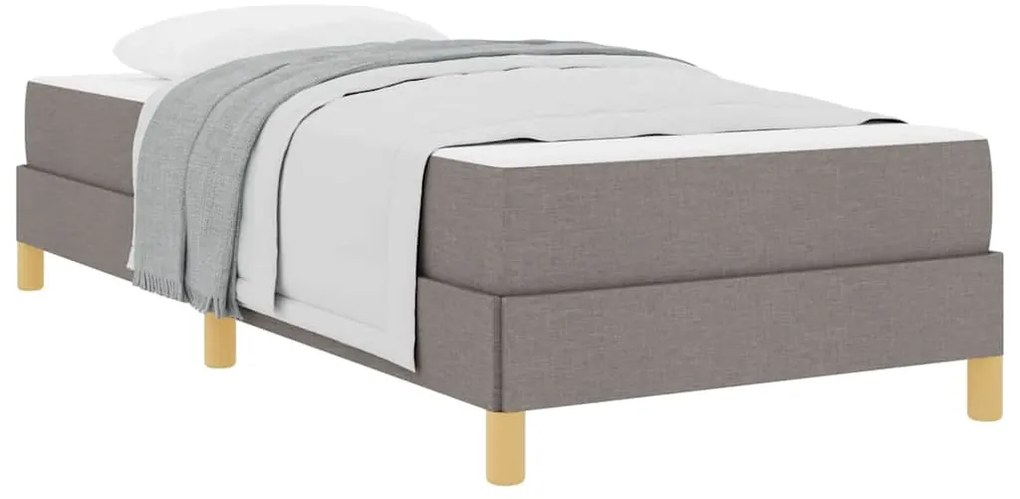 vidaXL Κρεβάτι με ελατήρια Ταμπά, Καφέ 90 x 190 cm