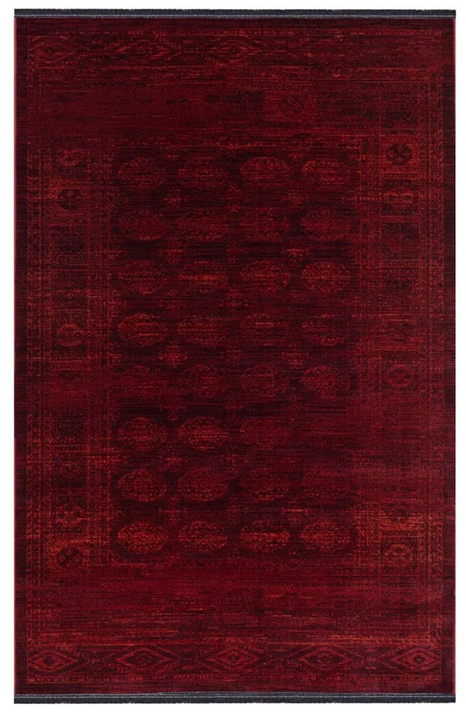 Χαλί (100x150) Ezzo Nomade Fringes B531AHH Red