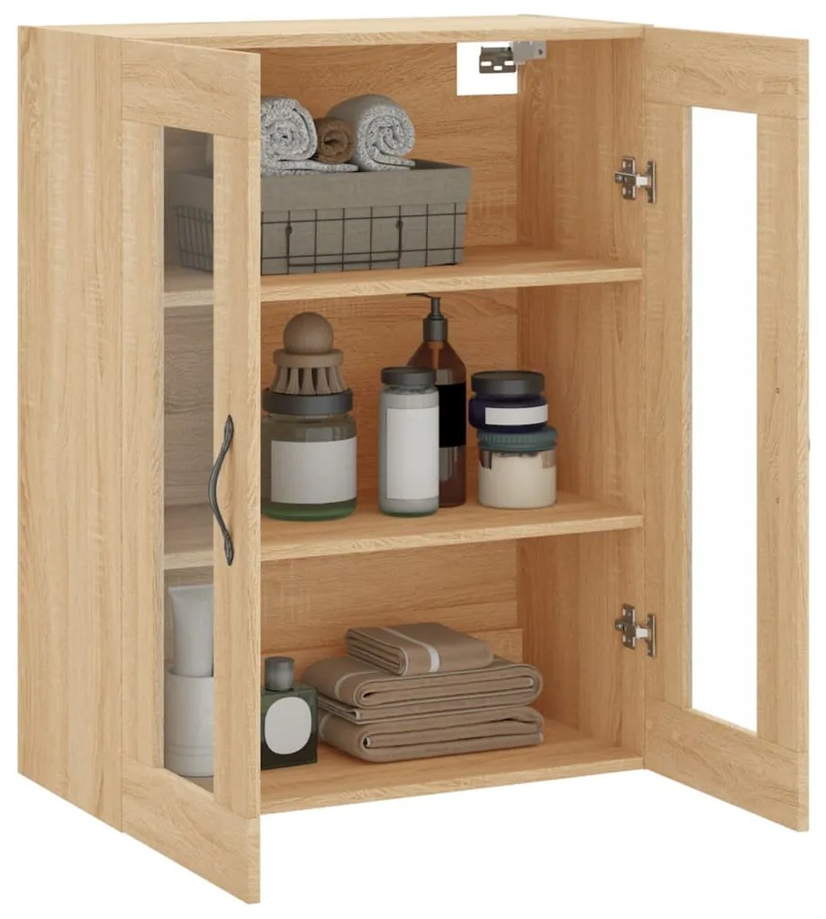 vidaXL Ντουλάπι Επιτοίχιο Sonoma Δρυς 69,5 x 34 x 90 εκ. Επεξεργ. Ξύλο