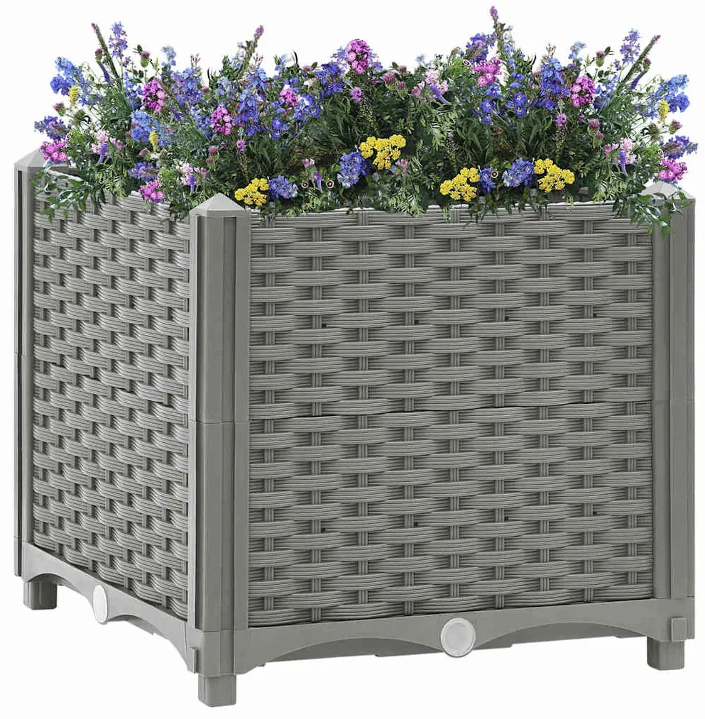 vidaXL Ζαρντινιέρα 40 x 40 x 38 εκ. από Πολυπροπυλένιο