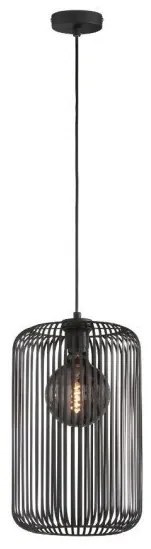 Κρεμαστό Φωτιστικό Οροφής Μαύρο Cage 860867 Fischer Honsel-860867-Μαύρο 860867