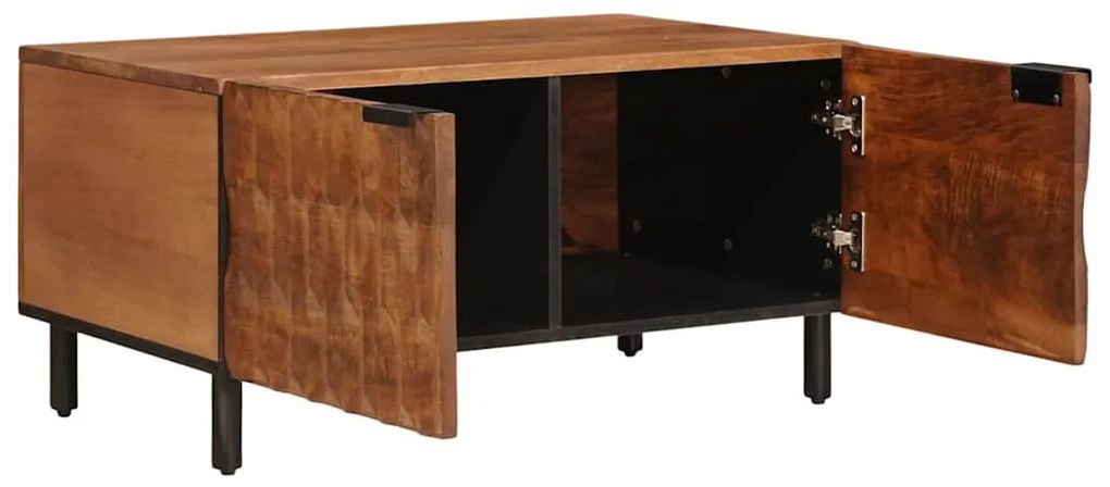 vidaXL Τραπεζάκι σαλονιού Καφέ 80 x 50 x 40 cm Στερεό ξύλο μάνγκο