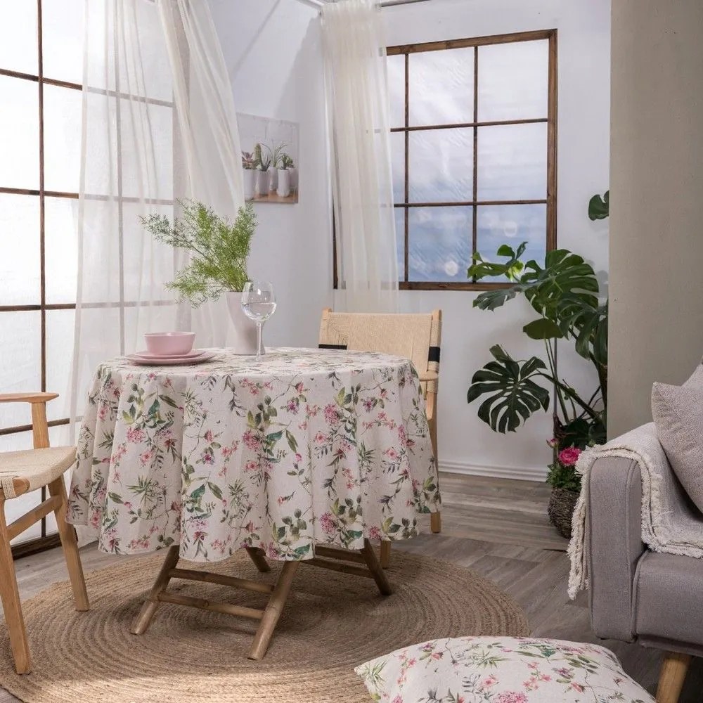 Τραπεζομάντηλο Murcia Multi Teoran Διάμετρος 180cm Cotton-Polyester