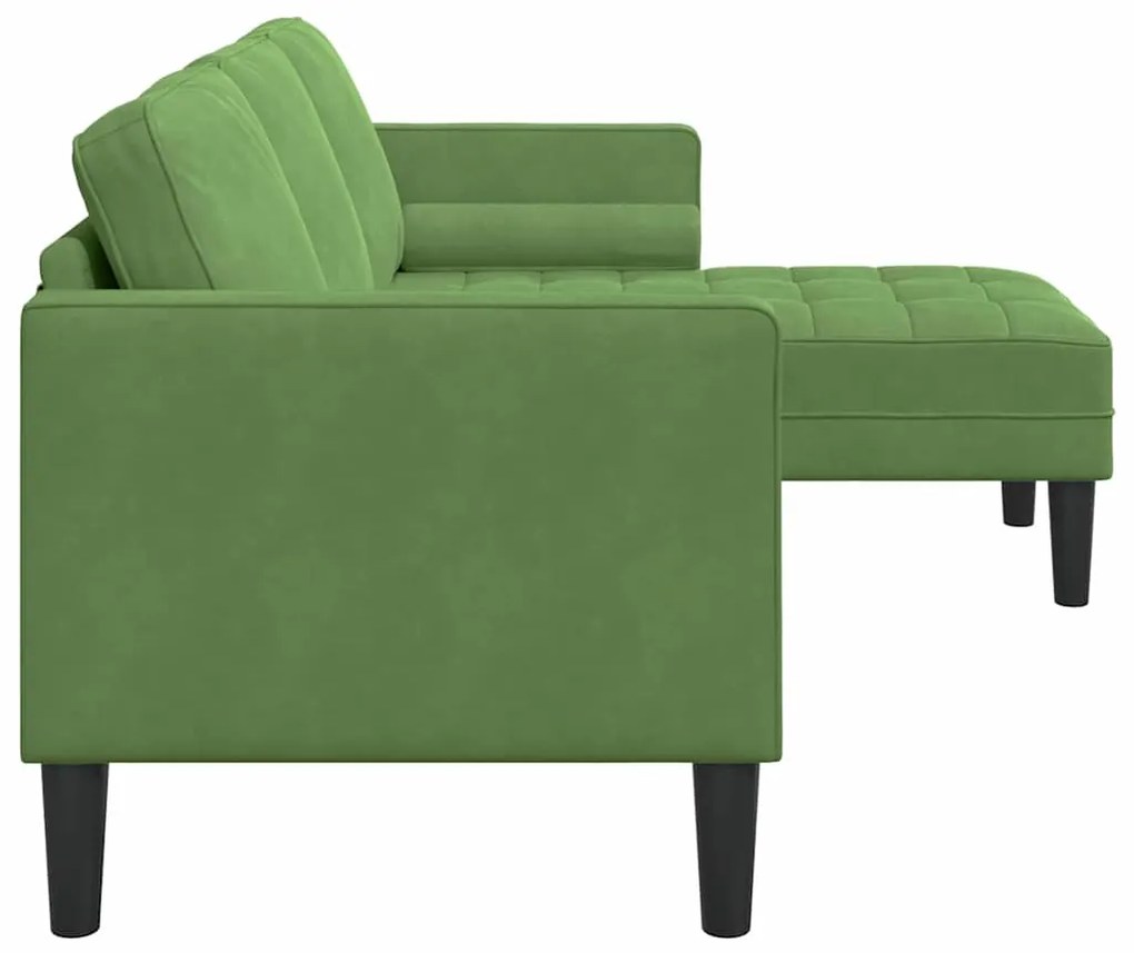 vidaXL Σετ Καναπέ Ανοιχτό Πράσινο 173 x 131 x 67 εκ Πολυεστέρας