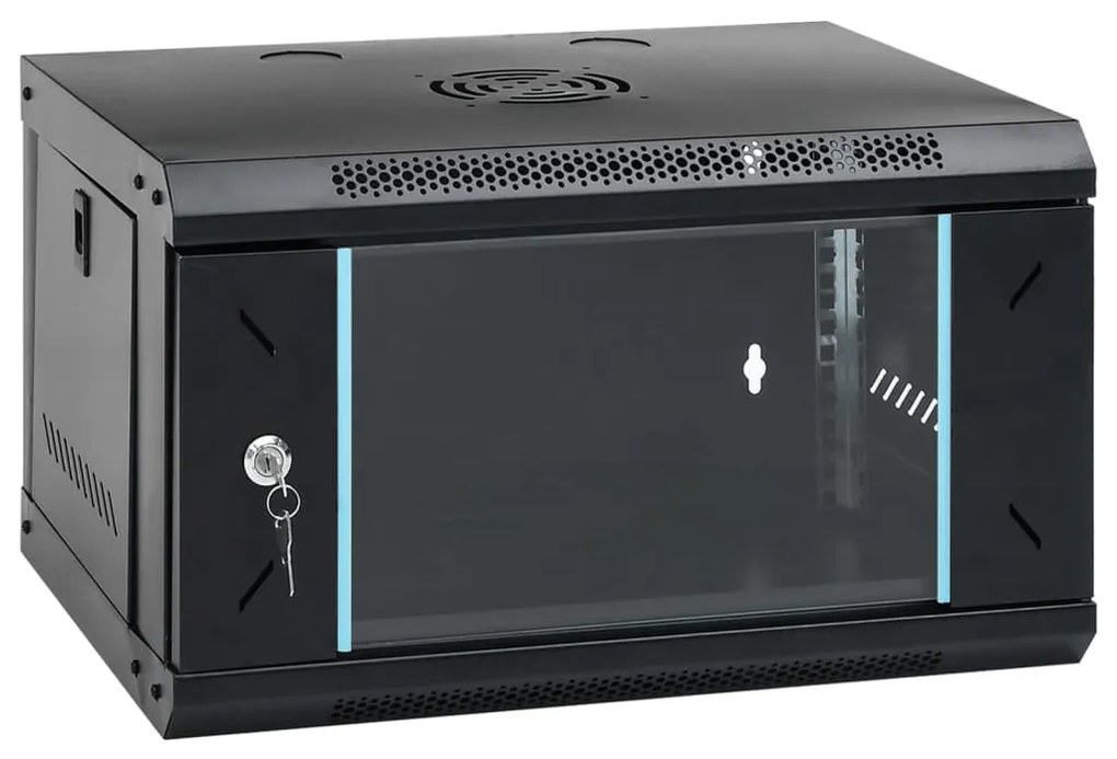 vidaXL Ντουλάπι Δικτύου Επιτοίχιο 6U 19" IP20 53x40x30 εκ.