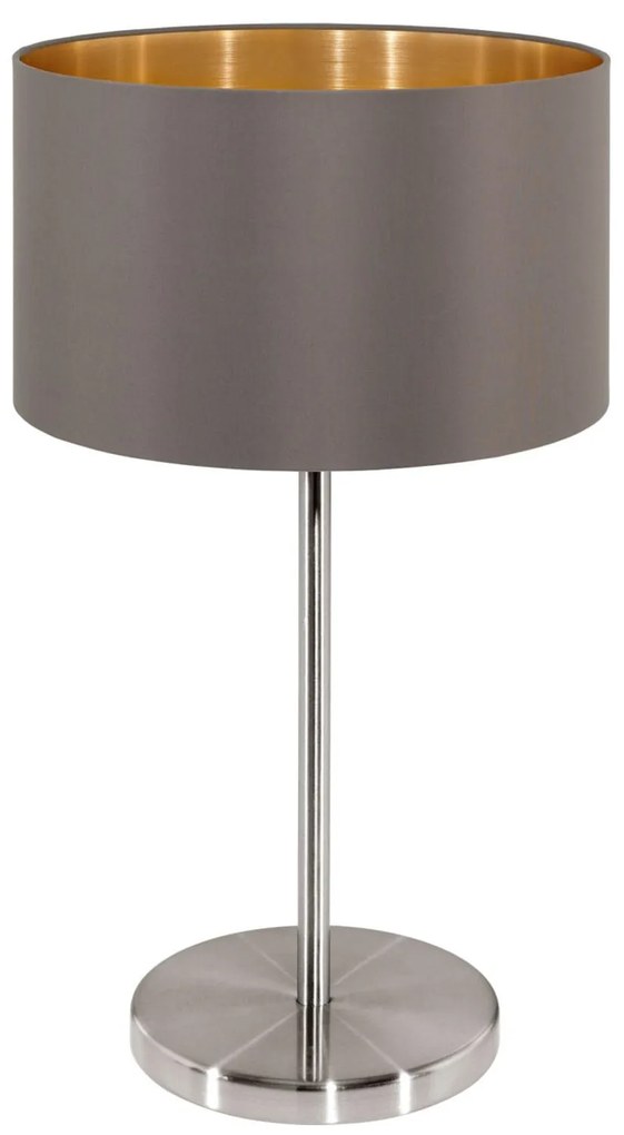 Φωτιστικό Επιτραπέζιο Maserlo 31631 Cappucino Eglo Metal, Fabric