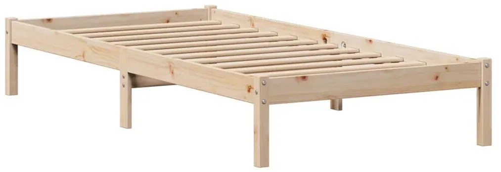 vidaXL Κρεβάτι Βιβλιοθήκη Χωρίς Στρώμα 100x200 εκ. Μασίφ Ξύλο Πεύκο