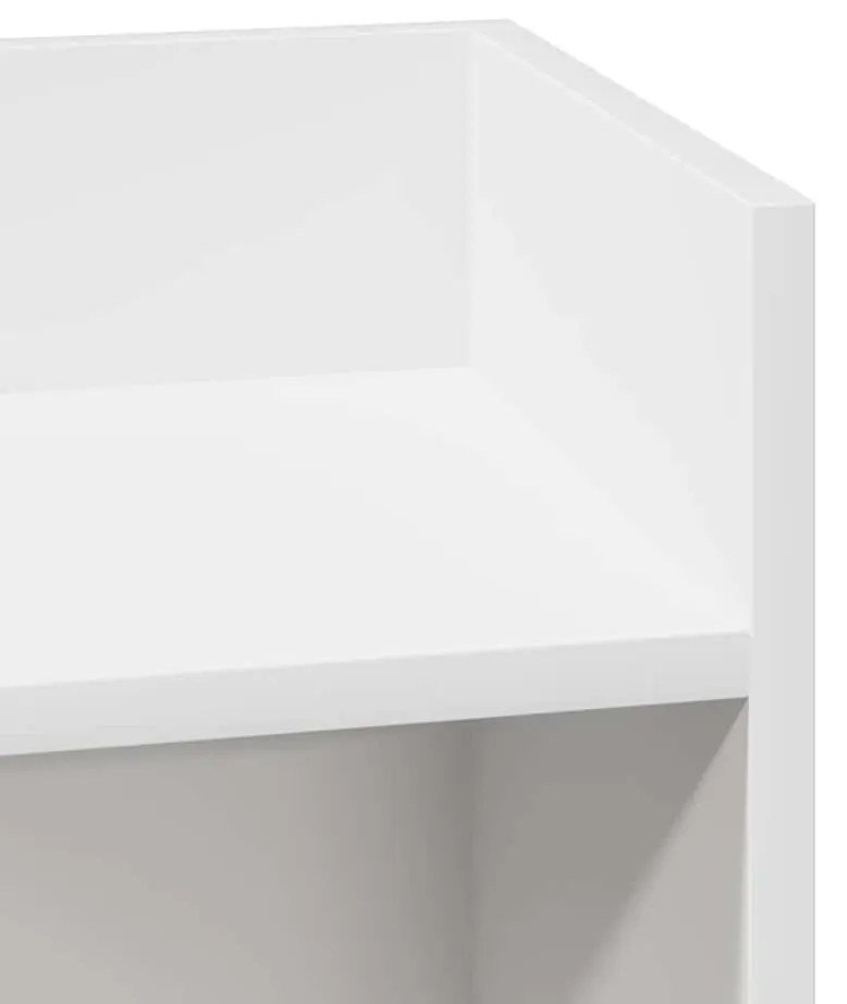 Πλαϊνά Τραπεζάκια 2 τμχ με ράφι Λευκό 25,5x27x60 cm - Λευκό