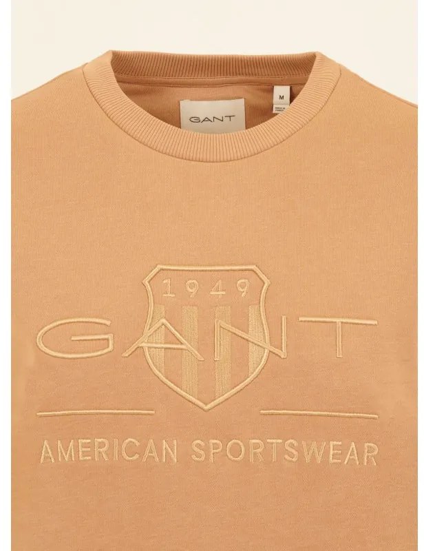Μπλούζα γυναικεία GANT Tonal Archive Shield C-neck Caramel Beige
